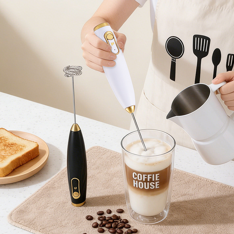 Spumător electric nou pentru lapte, pentru cafea, spumator portabil pentru uz casnic, tel pentru ouă, mixer
