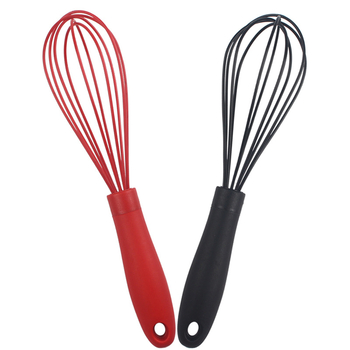 Amestecător de ouă din silicon, 10 inch, cu mâner din cauciuc, pentru coacere