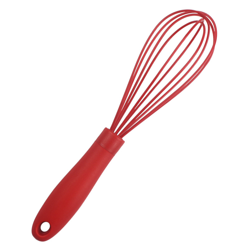 Amestecător de ouă din silicon, 10 inch, cu mâner din cauciuc, pentru coacere