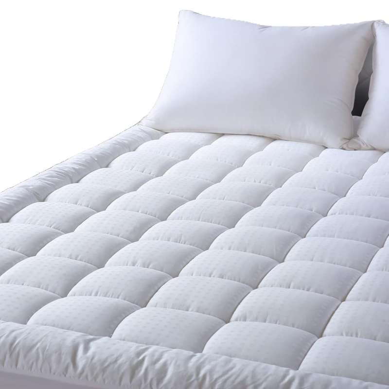 Topper de saltea în stil european, grosime mare, cu umplutură moale tridimensională, potrivit pentru pat single sau dublu