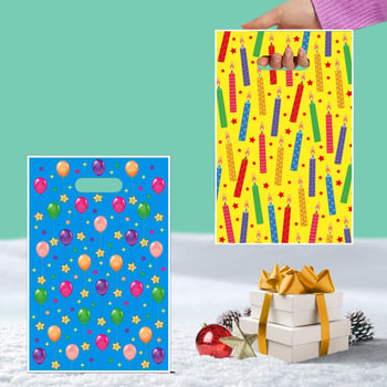 Noua serie originală Happy Birthday: pungă pentru bomboane, decor de sărbătoare, pungă cadou imprimată