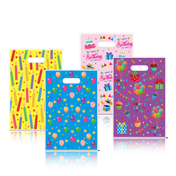 Noua serie originală Happy Birthday: pungă pentru bomboane, decor de sărbătoare, pungă cadou imprimată