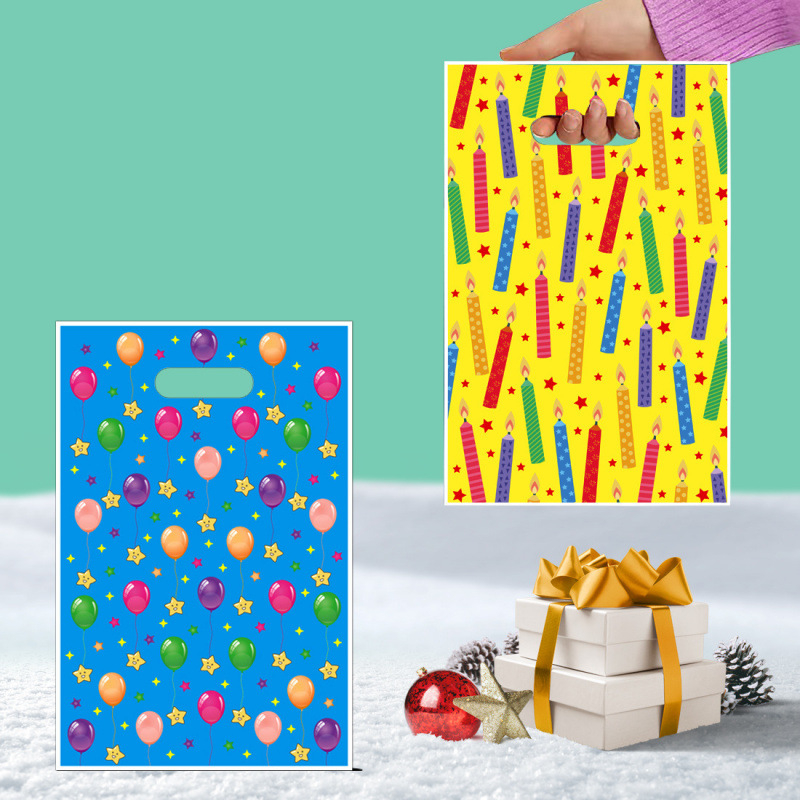 Noua serie originală Happy Birthday: pungă pentru bomboane, decor de sărbătoare, pungă cadou imprimată