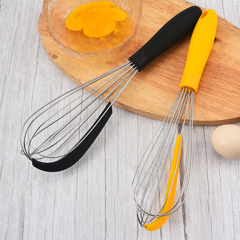 Bețișor de ou din oțel inoxidabil cu răzuitor, tel manual pentru cremă și ouă, ustensile de patiserie