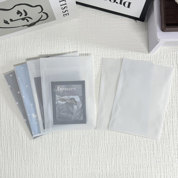 Plicuri din hârtie glassine mată și sacoșe minimaliste de ambalare pentru cadouri de jurnal, DIY la prețuri accesibile