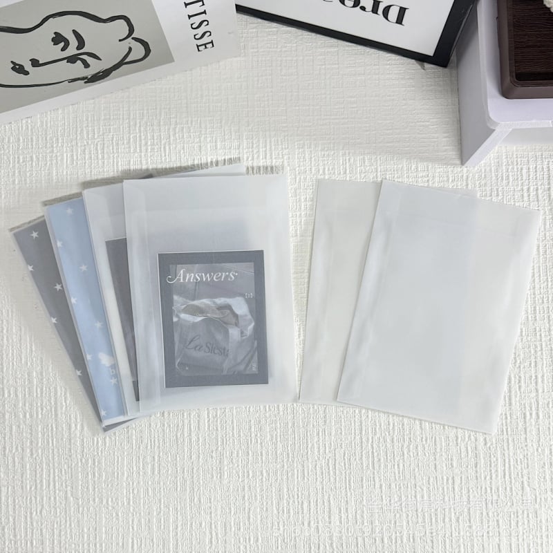 Plicuri din hârtie glassine mată și sacoșe minimaliste de ambalare pentru cadouri de jurnal, DIY la prețuri accesibile