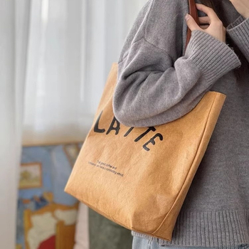 DuPont Paper vintage vodootporna tote torba za žene, velika zapremina, torba za rame za svakodnevnu upotrebu