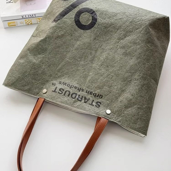 DuPont Paper vintage vodootporna tote torba za žene, velika zapremina, torba za rame za svakodnevnu upotrebu