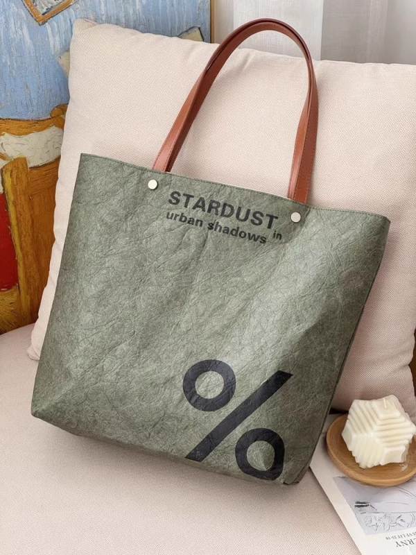 DuPont Paper vintage vodootporna tote torba za žene, velika zapremina, torba za rame za svakodnevnu upotrebu