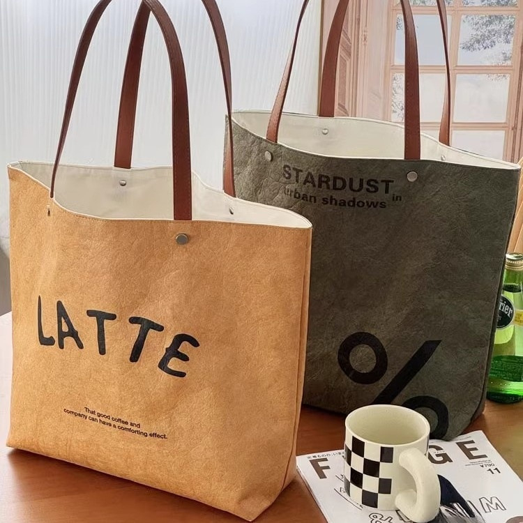 DuPont Paper vintage vodootporna tote torba za žene, velika zapremina, torba za rame za svakodnevnu upotrebu