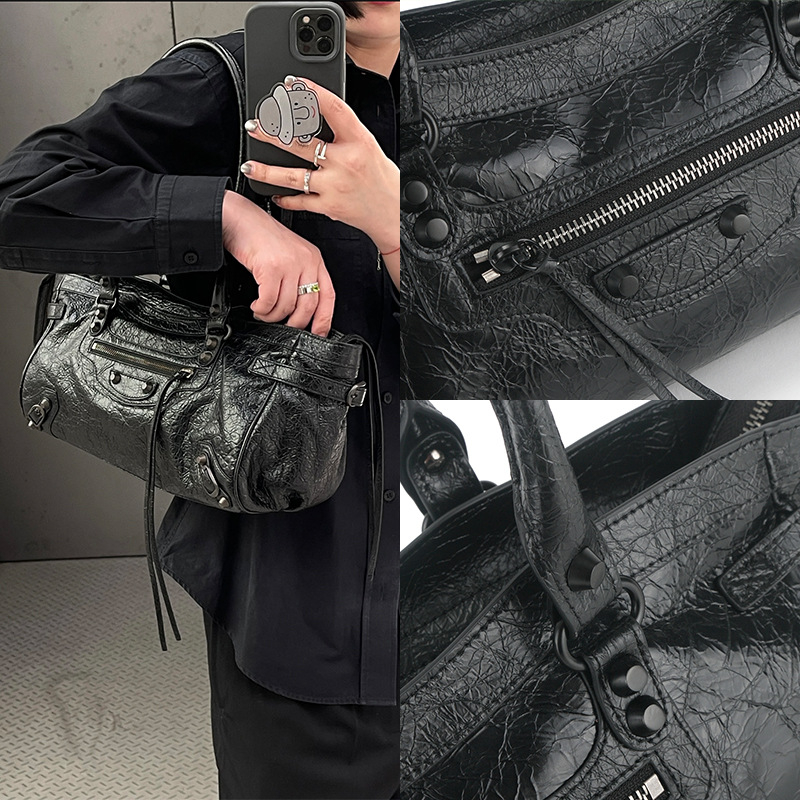 Ženska kožna torba Bajia East-West, moto stil, retro, velika zapremina, preko ramena