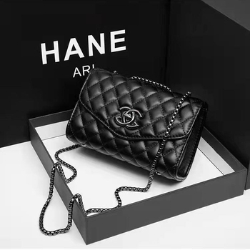 Ženska torba s dijamantnim prešivanjem, Chanel inspiriran stil, crossbody torba s lancem, PU koža, srednje veličine