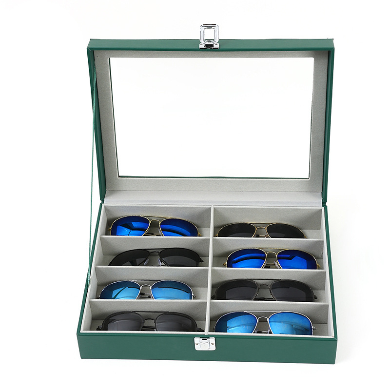 Premium kožna kutija za naočale, minimalistički dizajn, otporan na pritisak, velika zapremina za pohranu naočala