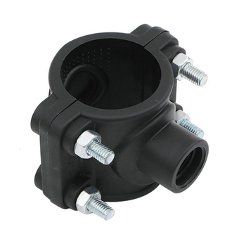 Conector PE pentru șa cu filet intern, distribuitor de apă pentru irigare prin picurare, 20–63 mm
