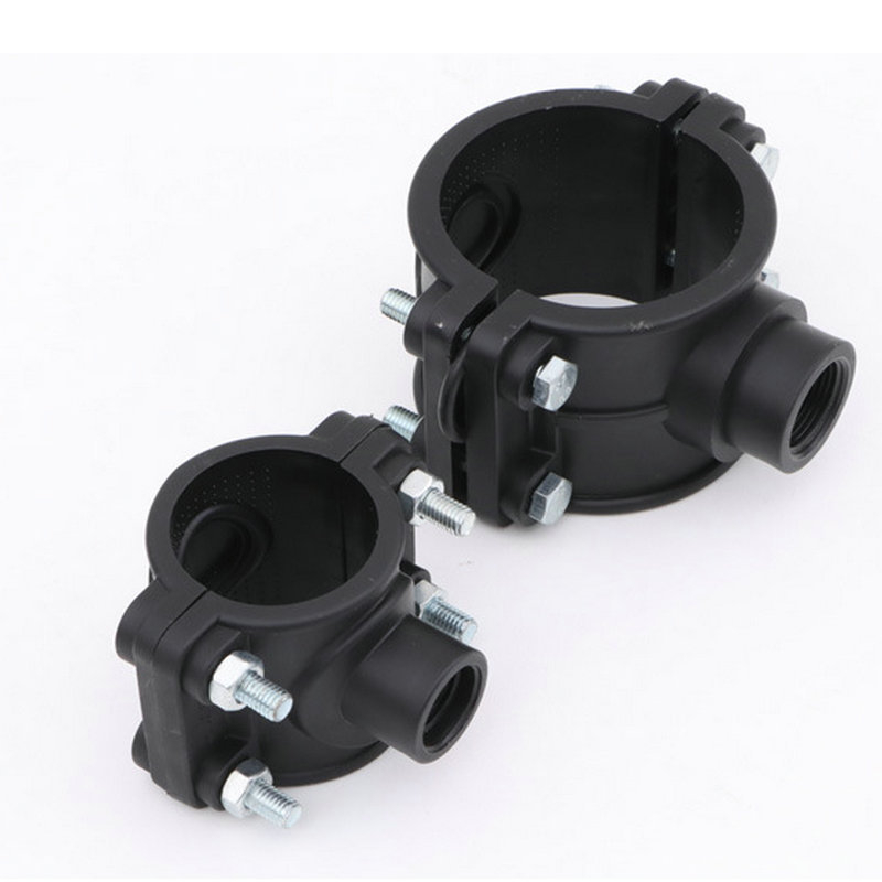 Conector PE pentru șa cu filet intern, distribuitor de apă pentru irigare prin picurare, 20–63 mm