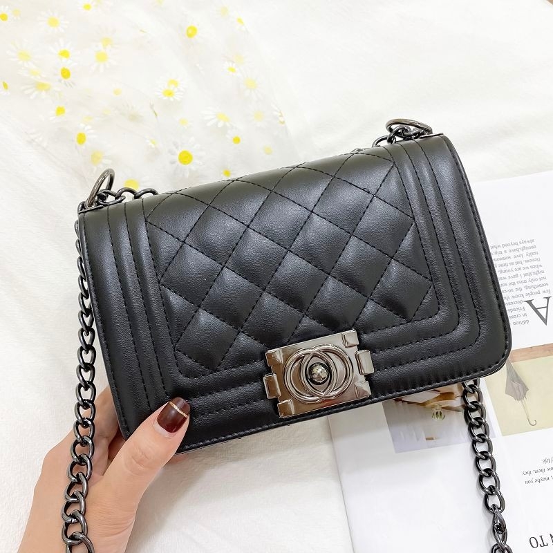 Ženska crossbody torba visoke kvalitete, lagani luksuz, nišni dizajn, retro uzorak s dijamantnim prešivanjem i lancem