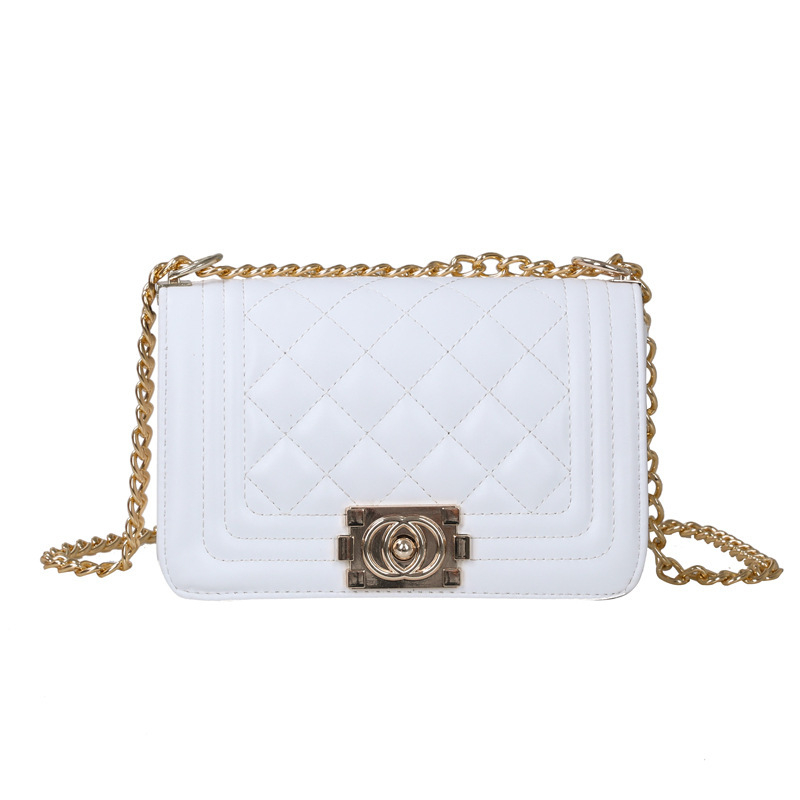 Ženska crossbody torba visoke kvalitete, lagani luksuz, nišni dizajn, retro uzorak s dijamantnim prešivanjem i lancem