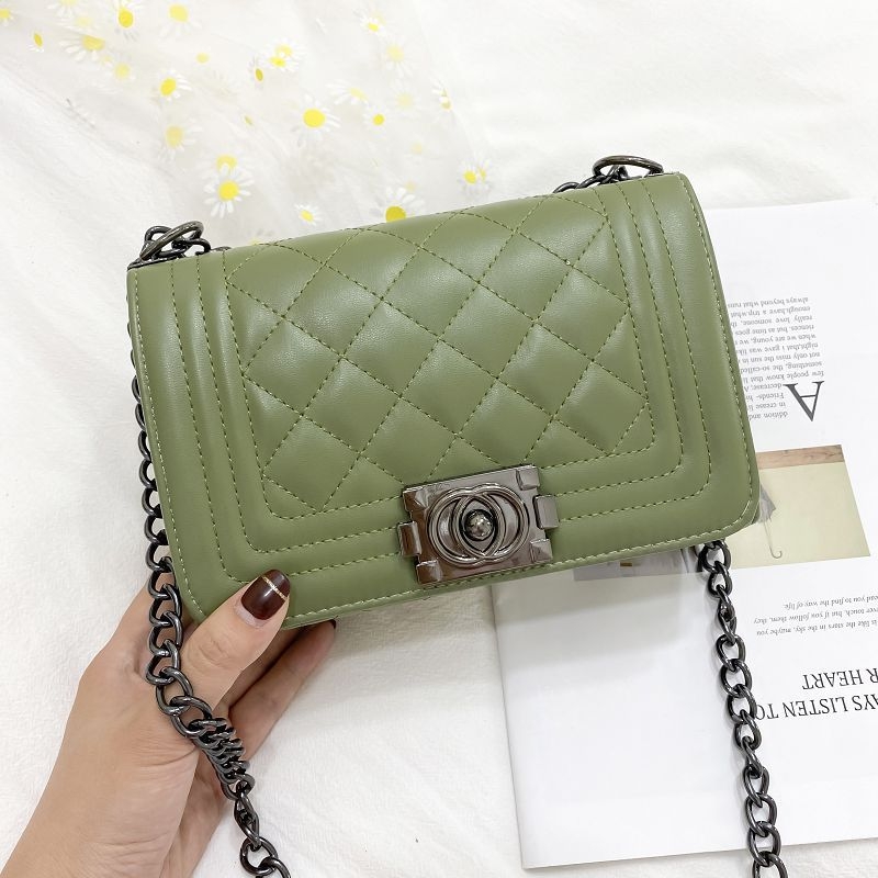 Ženska crossbody torba visoke kvalitete, lagani luksuz, nišni dizajn, retro uzorak s dijamantnim prešivanjem i lancem