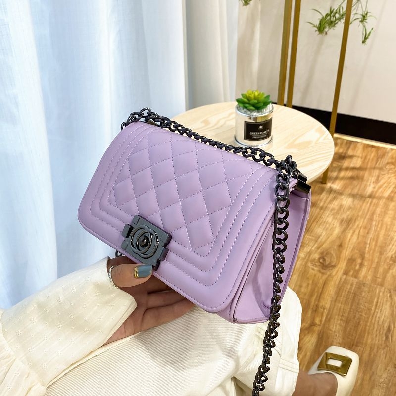 Ženska crossbody torba visoke kvalitete, lagani luksuz, nišni dizajn, retro uzorak s dijamantnim prešivanjem i lancem