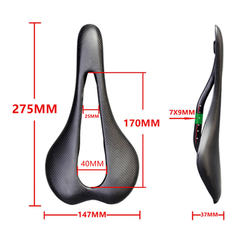 Sjedalo za bicikl od karbonskih vlakana za planinske i cestovne bicikle, ergonomsko sjedalo