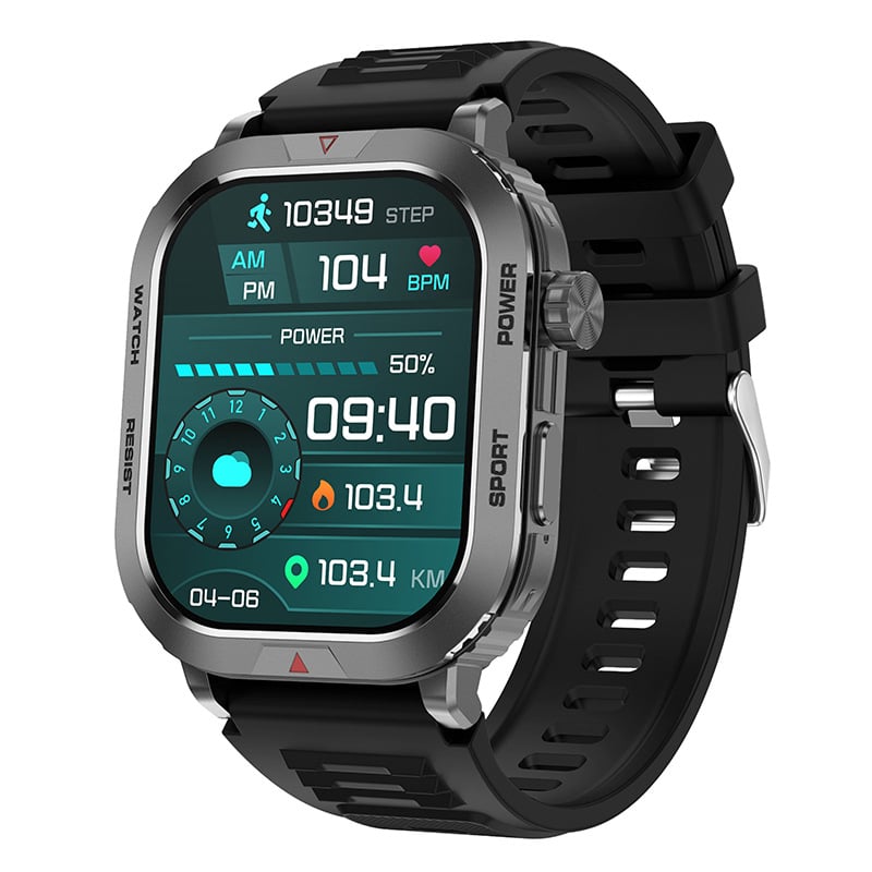 ZW66 Смарт часовник с Bluetooth разговори, push известия, изтегляне на циферблата, измерване на сърдечен ритъм и крачкомер