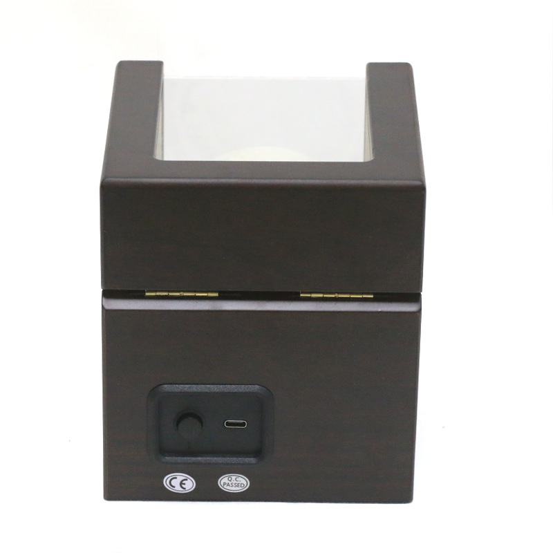 Cutie din lemn pentru învârtirea ceasurilor, cu motor electric silențios, pentru ceasuri mecanice