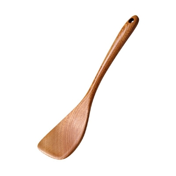 Set spatule din lemn de abanos, curbat, pentru tigăi antiaderente