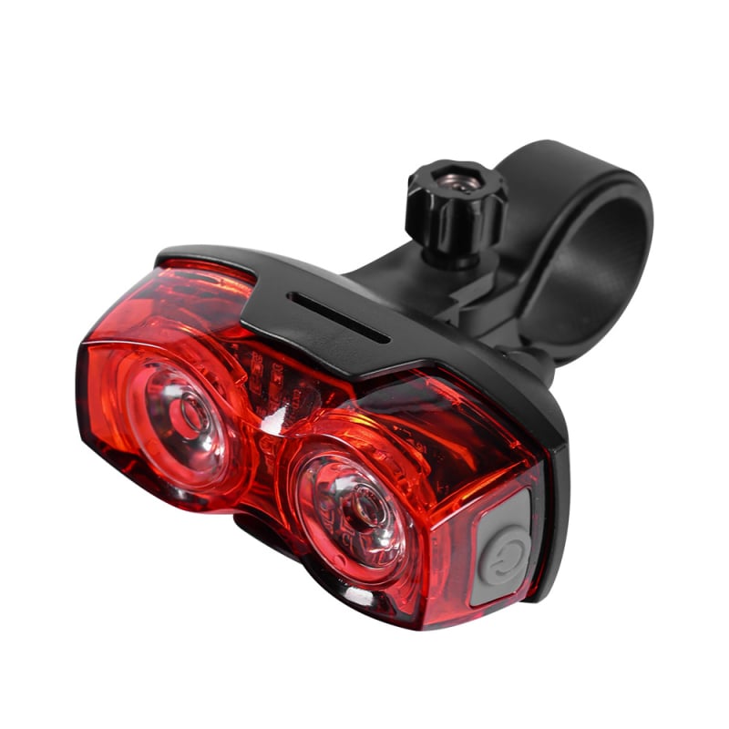 Raypal-2230 Visoko svjetlo za planinski bicikl, 2 LED, vodootporno upozoravajuće svjetlo za noćnu vožnju — stražnja svjetiljka
