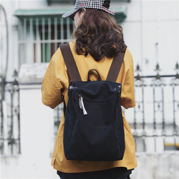 Unisex ruksak od opranog platna, gradski stil, kapacitet 20–35 L, pogodan za 13-inčni laptop, Harajuku nadahnuti modni ruksak