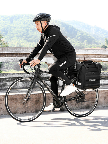 SANXDI pannier torba za bicikl, 20L, velika kapaciteta, vodootporna, za duga putovanja, jednostrana i dvostrana, torba za stražnji nosač za planinski bicikl
