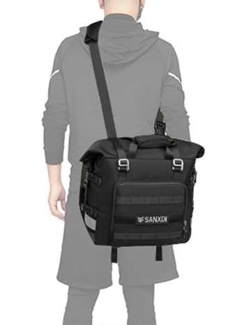 SANXDI pannier torba za bicikl, 20L, velika kapaciteta, vodootporna, za duga putovanja, jednostrana i dvostrana, torba za stražnji nosač za planinski bicikl