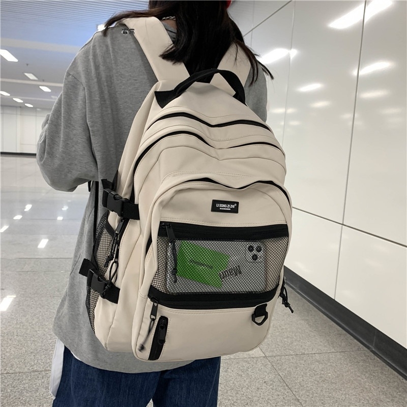 Ruksak urbanog streetwear stila s retro radnim duhom, inspiriran Harajuku Ulzzang, unisex, vodootporan najlon, kapacitet 36–55 L, za 16-inčni laptop