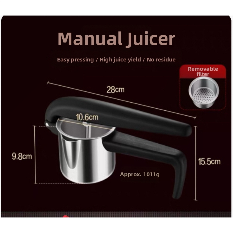 Mașină de stoarcere manuală din oțel inoxidabil 304 pentru rodie, lămâie, pepene și portocale