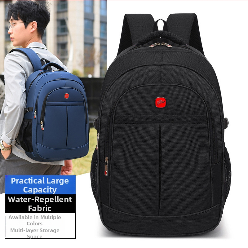 Nylon ranac velike kapacitete 36–55 L, za poslovna putovanja i svakodnevnu upotrebu, minimalistički jednofarbni dizajn, kompatibilan s 13-inčnim prijenosnikom