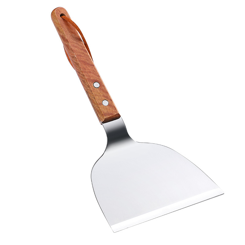 Lopată de gătit din oțel inoxidabil pentru teppanyaki, pizza, bucătărie japoneză, prăjire de steak și gătit clătite