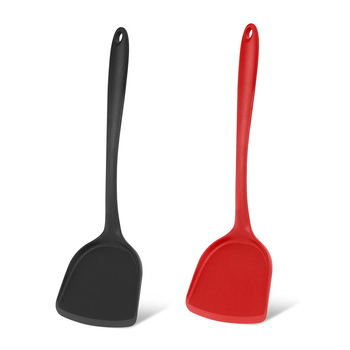 Spatula de bucătărie din silicon, rezistentă la temperaturi înalte, cu mâner lung și gros, versiune extinsă