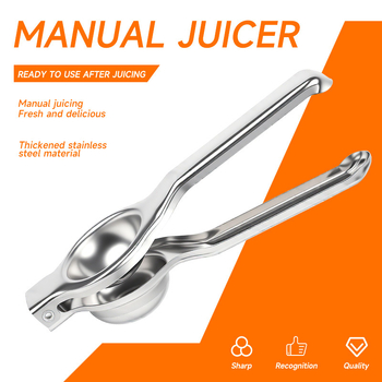 Stoarcător de lămâie manual din oțel inoxidabil – presă de fructe pentru uz casnic