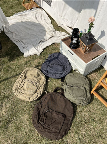 Torba u korejskom stilu za proljeće, retro izblijedjeli izgled, velika kapaciteta za putovanja, retro školska torba