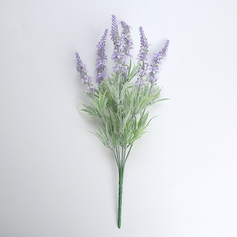 Flori artificiale lavandă din plastic pentru decor de nuntă; paravan floral despărțitor, aranjament în ghiveci