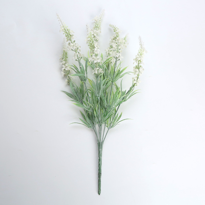 Flori artificiale lavandă din plastic pentru decor de nuntă; paravan floral despărțitor, aranjament în ghiveci