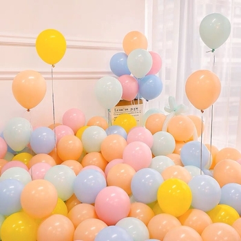 1000 baloane groase în culori macarons pentru decor deschidere, nuntă, zi de naștere și sală KTV