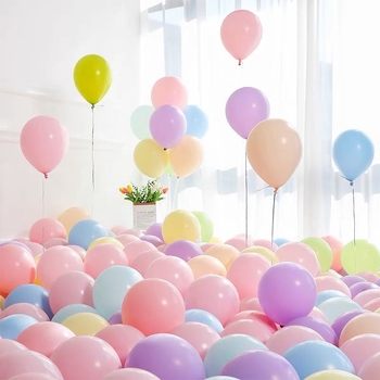 1000 baloane groase în culori macarons pentru decor deschidere, nuntă, zi de naștere și sală KTV