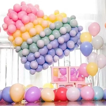 1000 baloane groase în culori macarons pentru decor deschidere, nuntă, zi de naștere și sală KTV