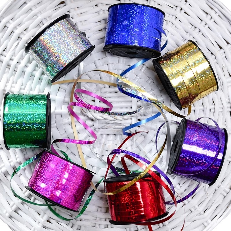 Decor interior pentru petreceri: șnururi pentru baloane, panglici, panglici cu efect de ploaie, noduri laser și sfori decorative pentru nunți și zile de naștere ale copiilor