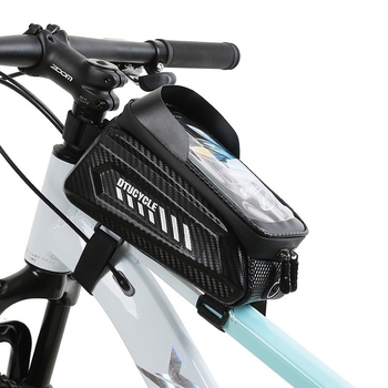 EVA čvrsta vodootporna dvostruka torba za bicikl — za prednju šasiju i gornju cijev, pretinac za telefon s osjetljivim zaslonom