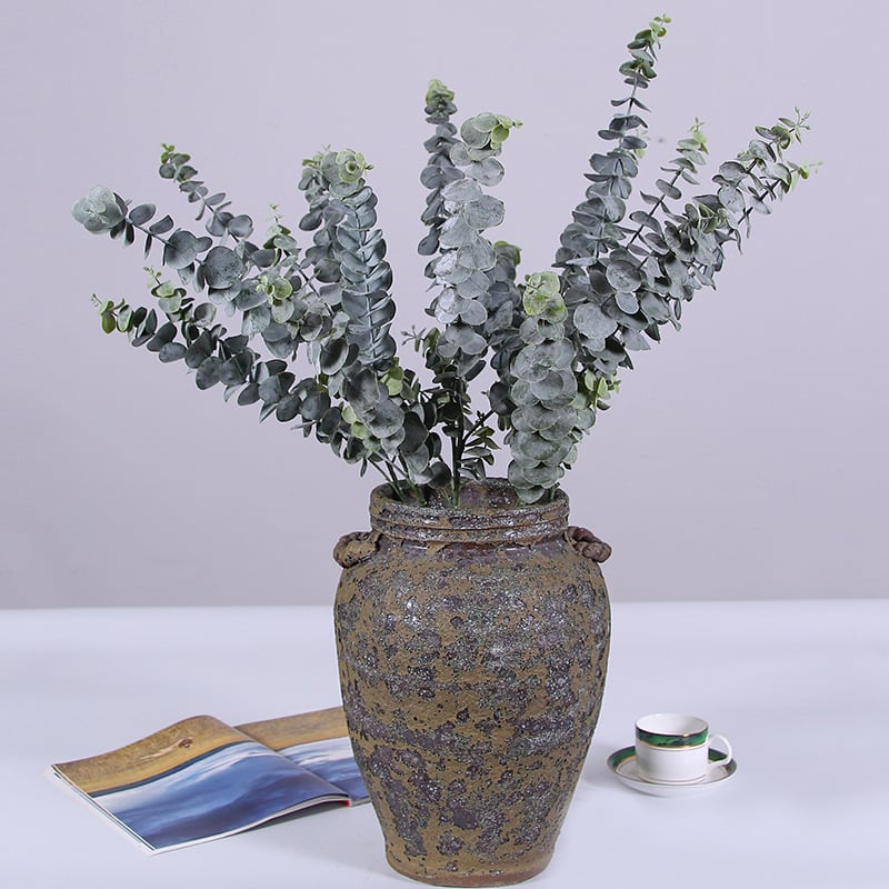 Plantă artificială cu eucalipt, frunze decorative, pentru decor interior și aranjamente florale