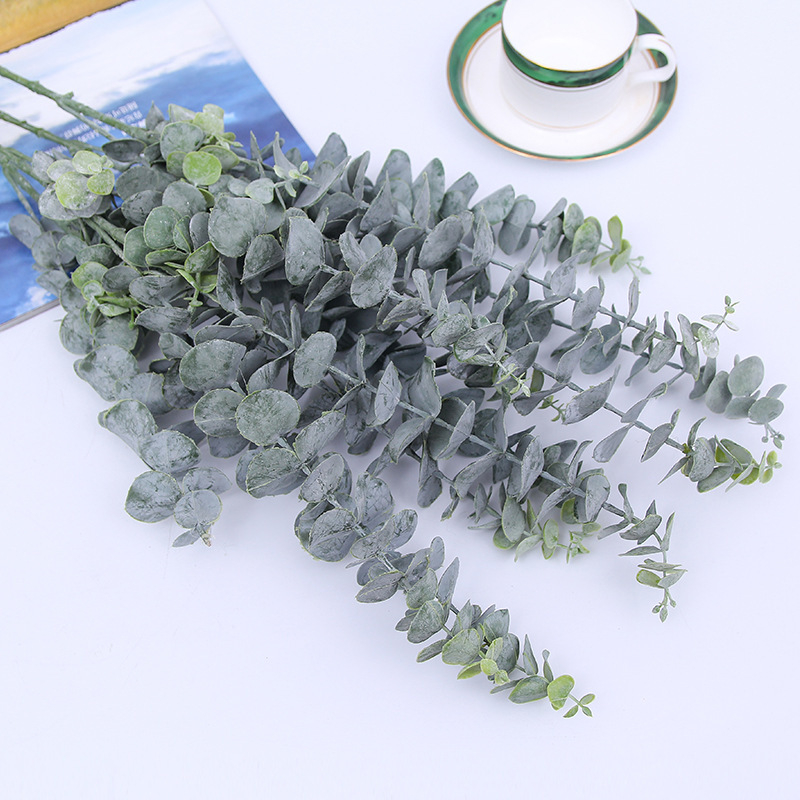 Plantă artificială cu eucalipt, frunze decorative, pentru decor interior și aranjamente florale
