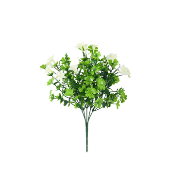 Buchet de flori artificiale din plastic cu trifoi cu patru foi și cinci brațe, decor pentru casă și birou
