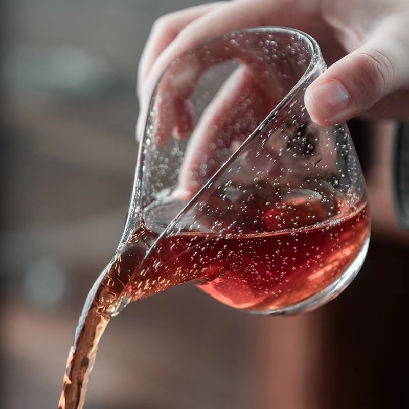 Χειροποίητο θερμοανθεκτικό γυάλινο φλιτζάνι τσαγιού με ιαπωνικού στυλ διαχωριστή τσαγιού, μεγάλο παχύτερο φλιτζάνι, σετ Kung Fu τσαγιού