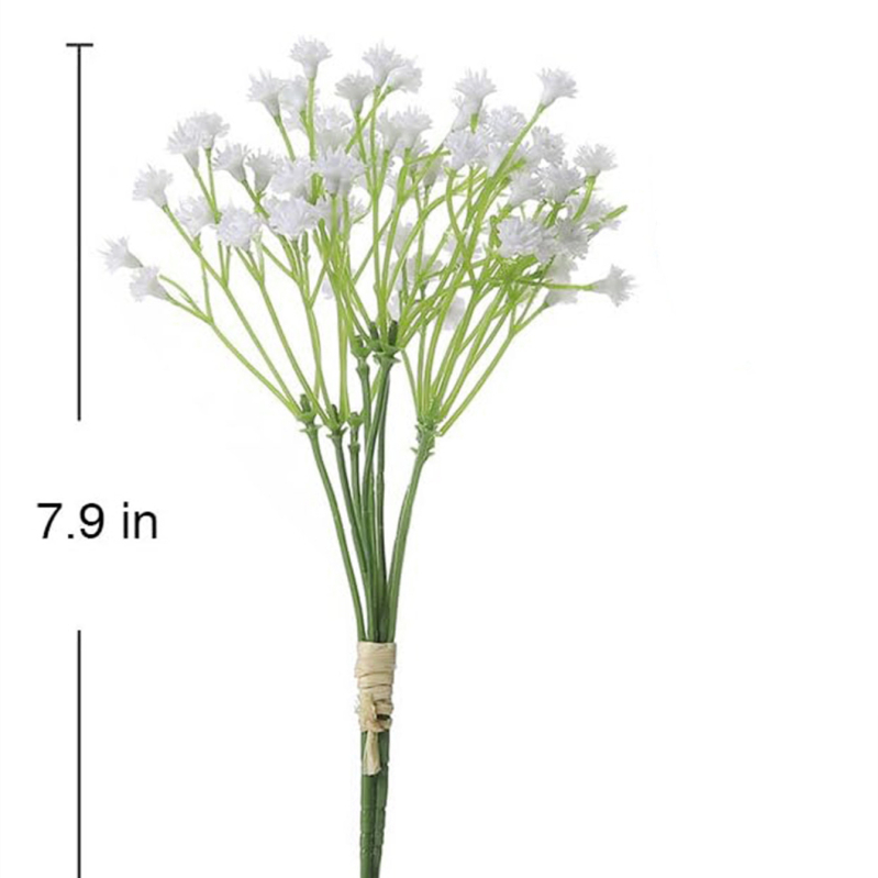 Trei flori artificiale din plastic cu motiv cer înstelat, pentru decor de nuntă, materiale de artă și buchet de mână